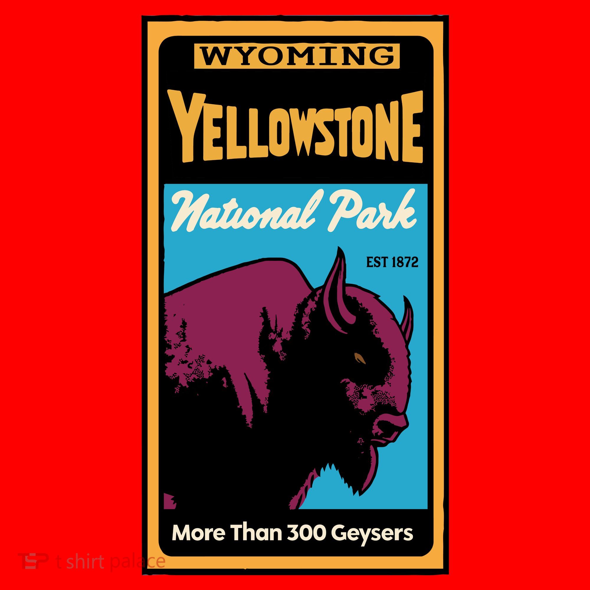 Yellowstone National Park Bison T-Shirt