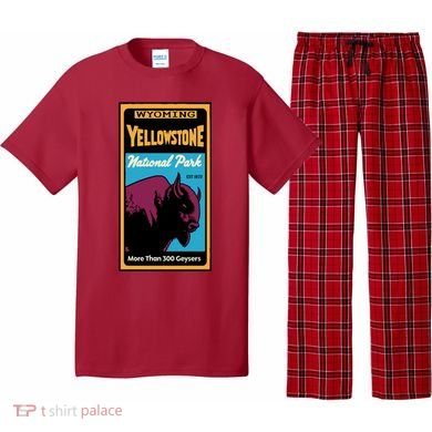 Yellowstone National Park Bison Pajama Set