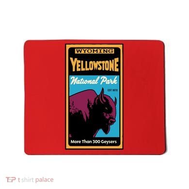 Yellowstone National Park Bison Mousepad