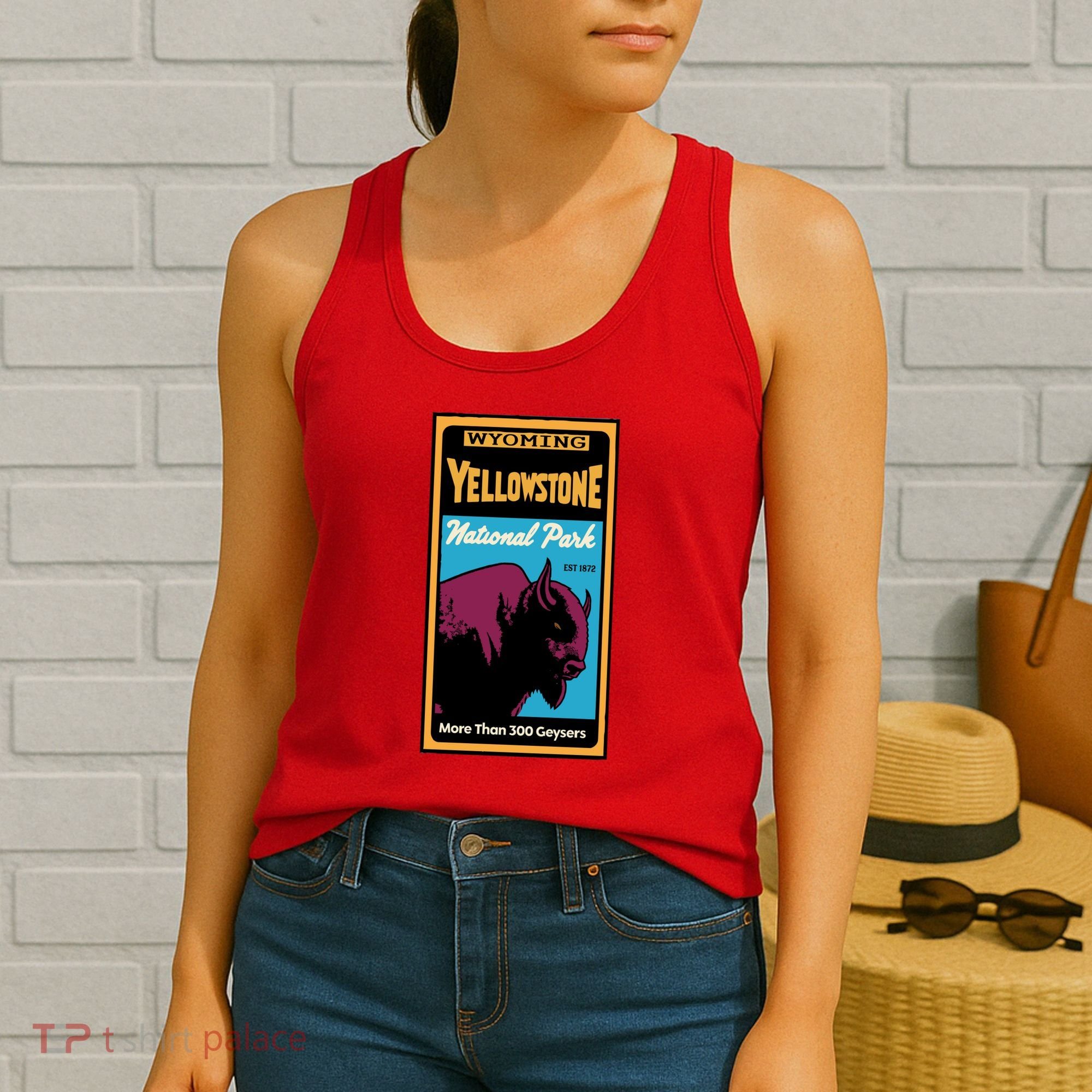 Yellowstone National Park Bison Women's Tank Top