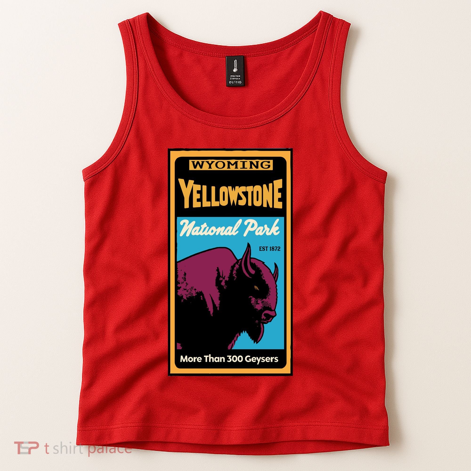 Yellowstone National Park Bison Tank Top