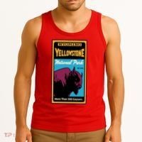 Yellowstone National Park Bison Tank Top thumb 3