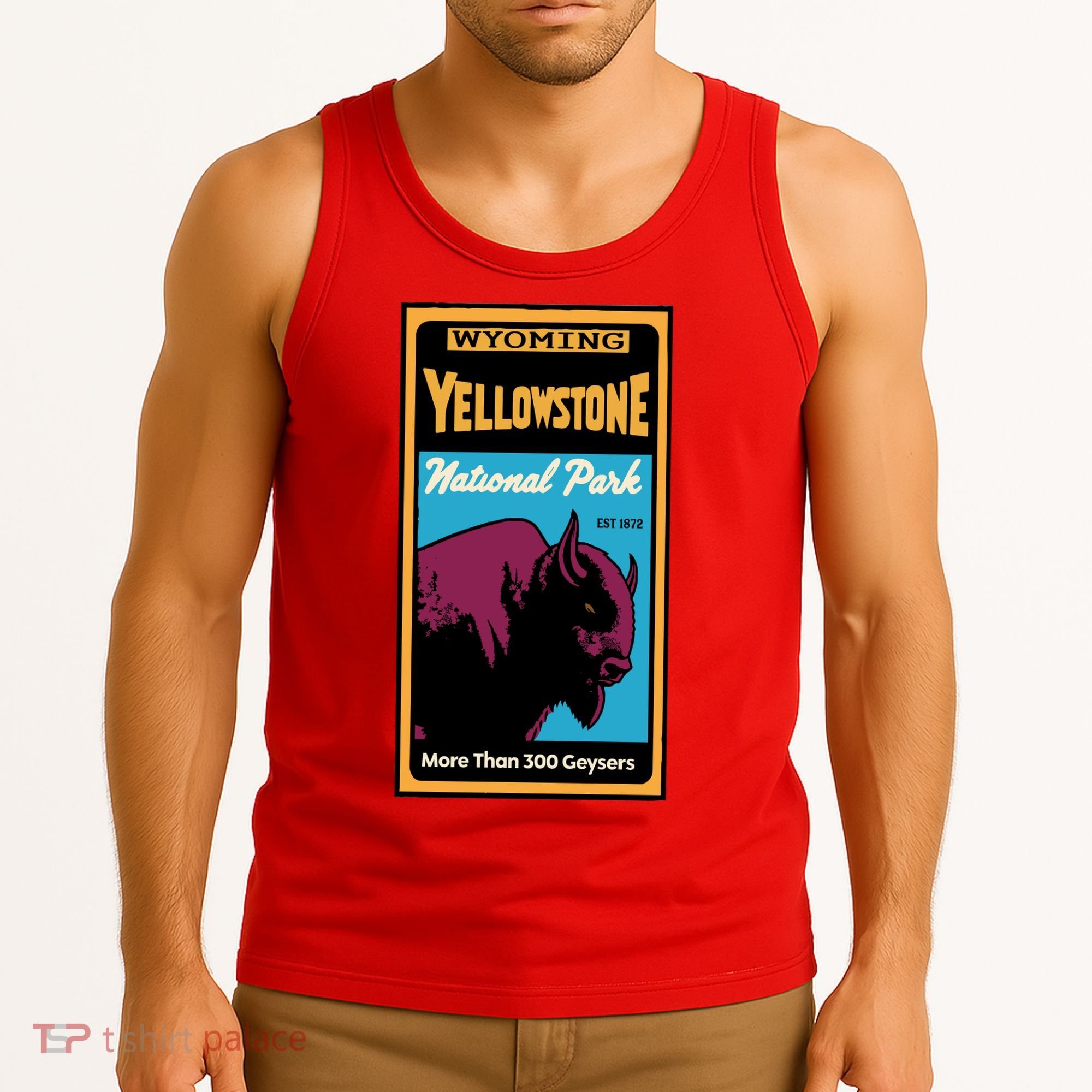 Yellowstone National Park Bison Tank Top