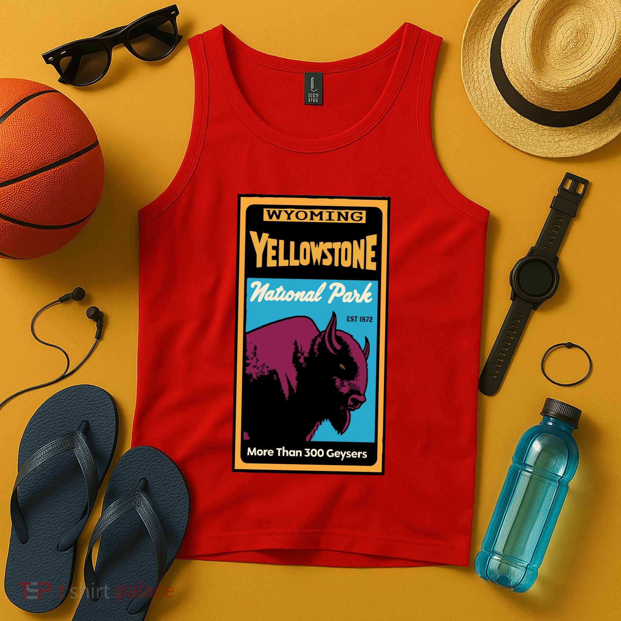 Yellowstone National Park Bison Tank Top