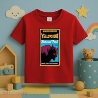 Yellowstone National Park Bison Toddler T-Shirt thumb 3