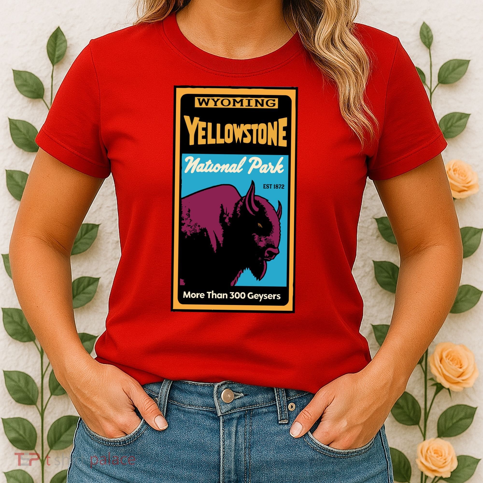Yellowstone National Park Bison Women's T-Shirt