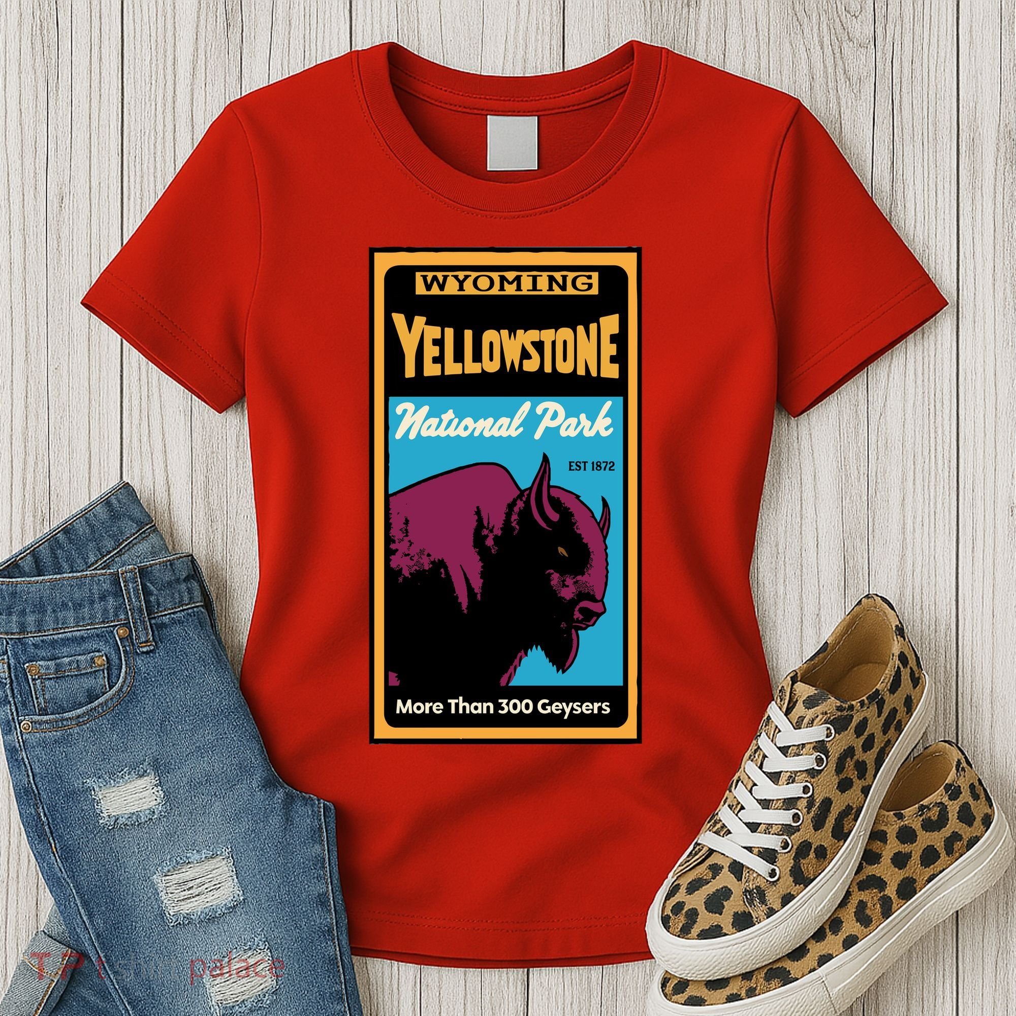 Yellowstone National Park Bison Women's T-Shirt