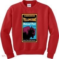 Yellowstone National Park Bison Kids Sweatshirt thumb 0