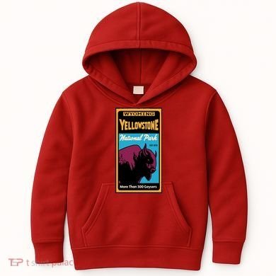 Yellowstone National Park Bison Kids Hoodie