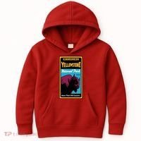 Yellowstone National Park Bison Kids Hoodie thumb 0