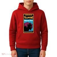 Yellowstone National Park Bison Kids Hoodie thumb 4