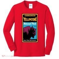 Yellowstone National Park Bison Kids Long Sleeve Shirt thumb 0