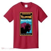 Yellowstone National Park Bison Kids T-Shirt thumb 0