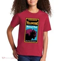 Yellowstone National Park Bison Kids T-Shirt thumb 2