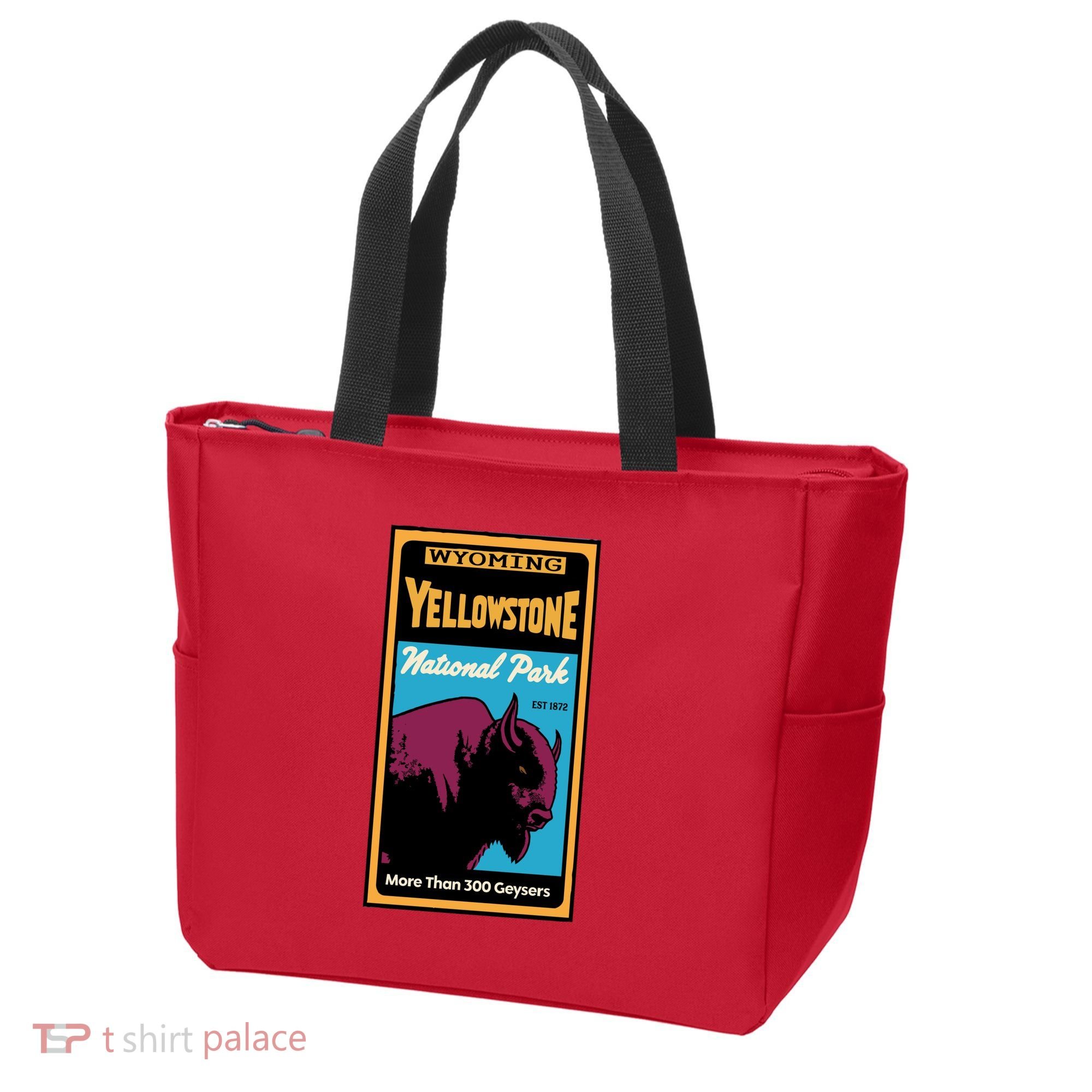 Yellowstone National Park Bison Tote Bag