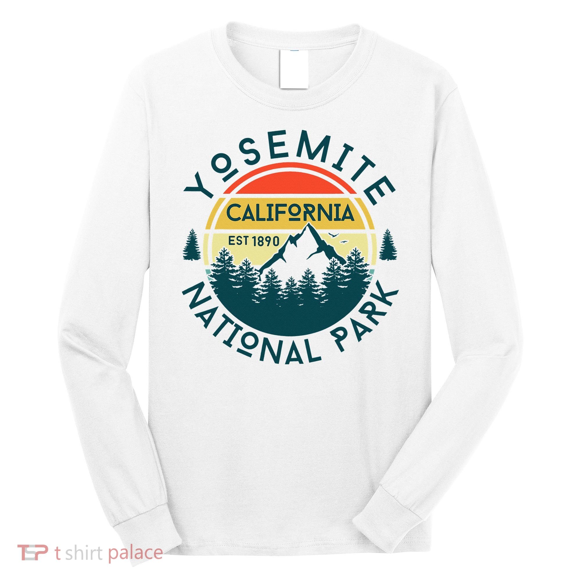 Yosemite National Park California Hiking Nature Outdoors Long Sleeve Shirt