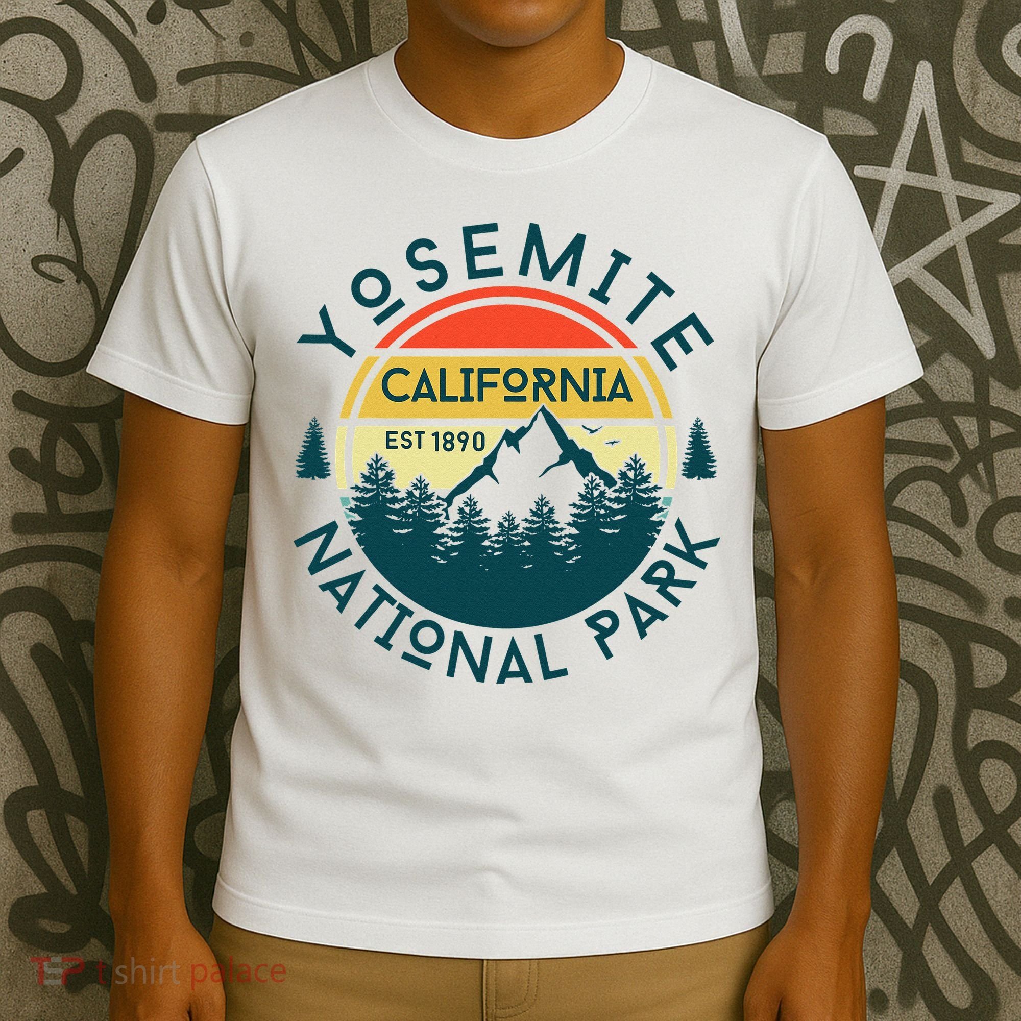 Yosemite National Park California Hiking Nature Outdoors T-Shirt