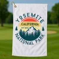 Yosemite National Park California Hiking Nature Outdoors Golf Towel thumb 1