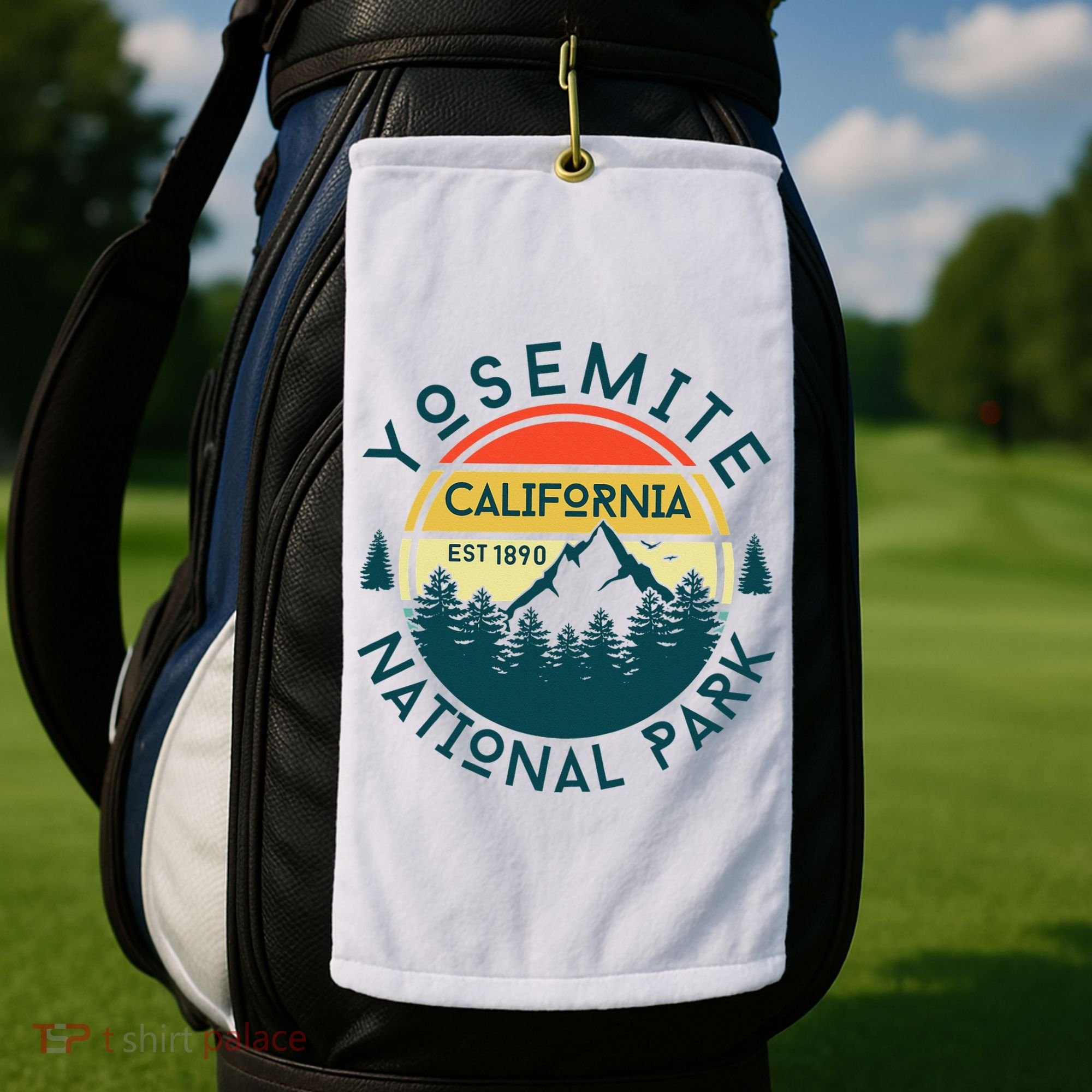Yosemite National Park California Hiking Nature Outdoors Golf Towel