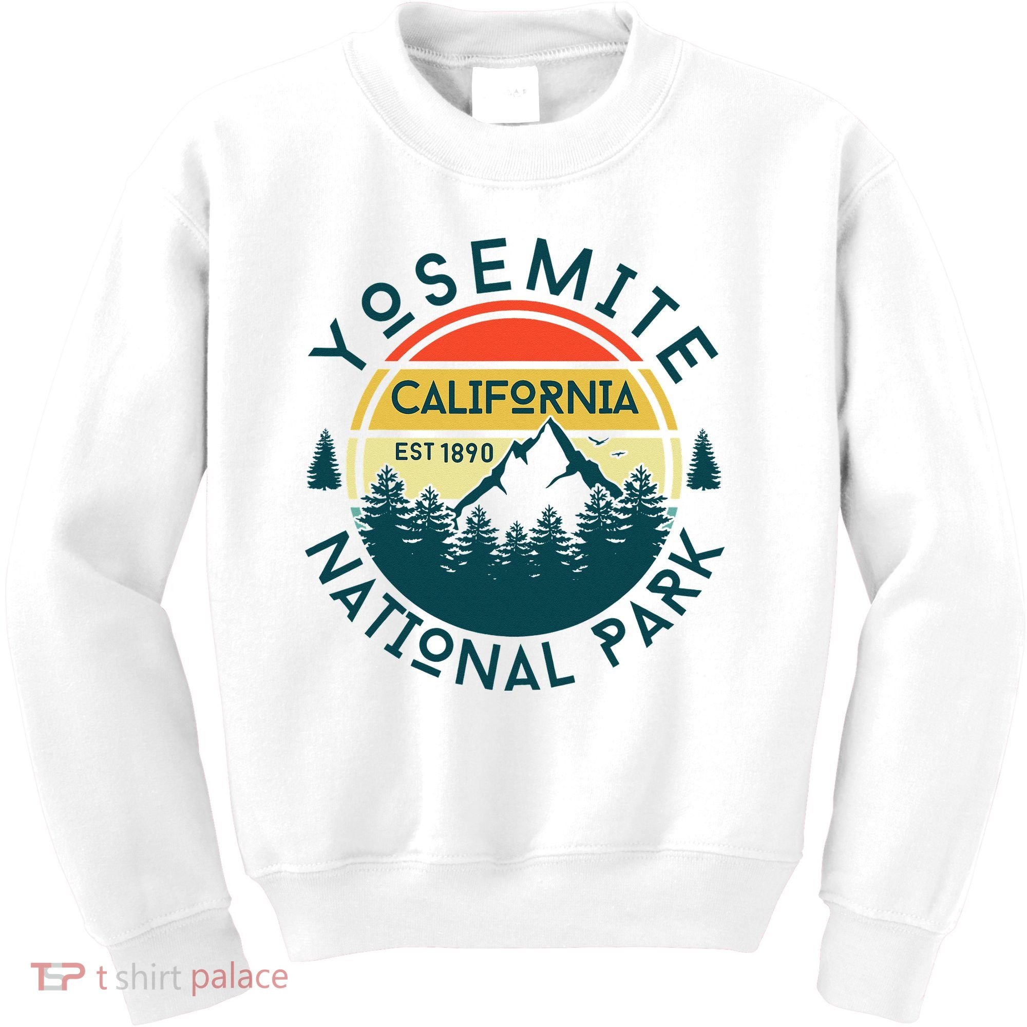 Yosemite National Park California Hiking Nature Outdoors Kids Sweatshirt