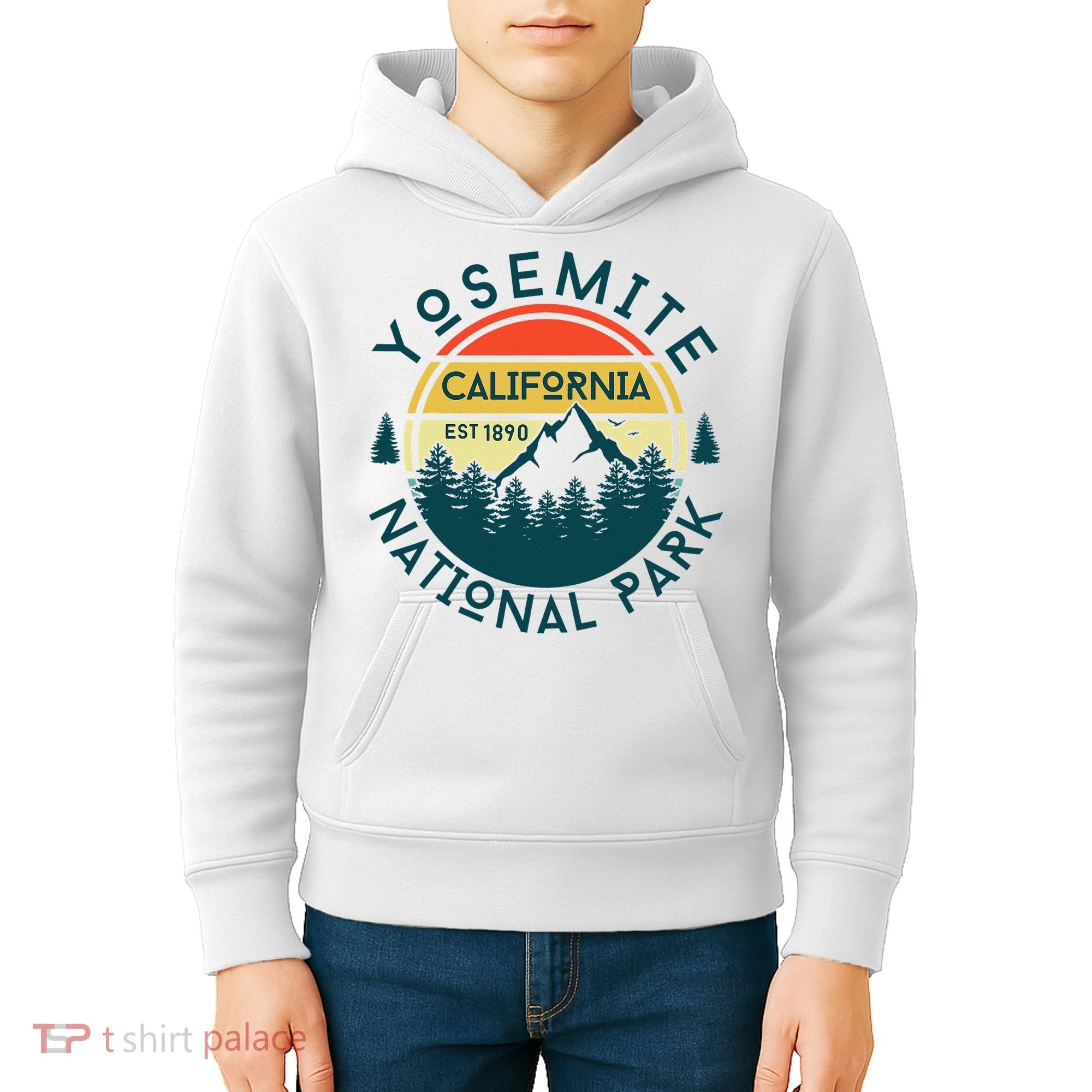 Yosemite National Park California Hiking Nature Outdoors Kids Hoodie