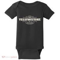 Yellowstone National Park Est. 1872 Montana Wild West Spirit Baby Bodysuit thumb 0
