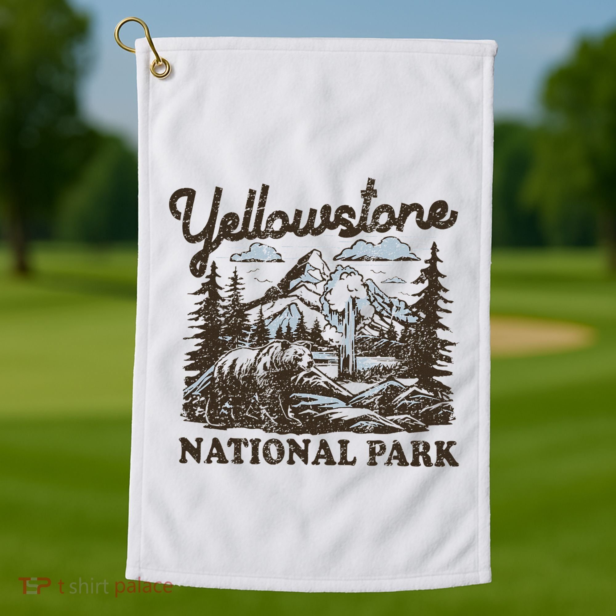 Yellowstone National Park Wyoming Golf Towel