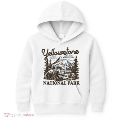 Yellowstone National Park Wyoming Kids Hoodie