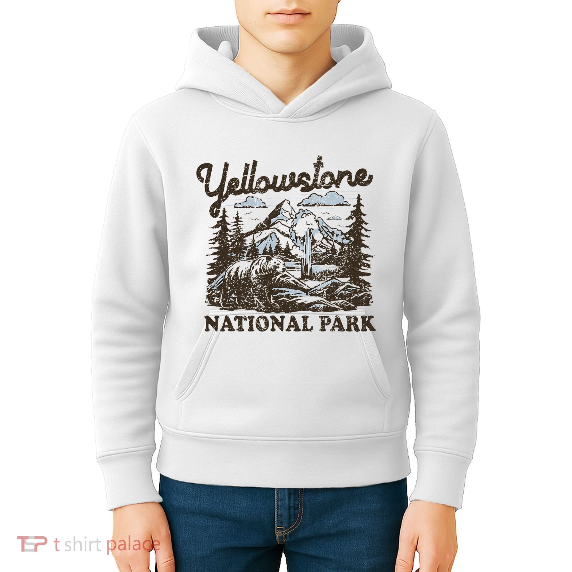 Yellowstone National Park Wyoming Kids Hoodie