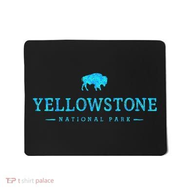 Yellowstone National Park Colorful Buffalo Mousepad