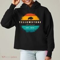 Yellowstone National Park Ladies Heavyweight Boxy Pullover Hoodie thumb 0