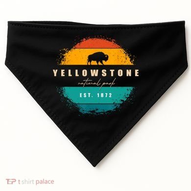 Yellowstone National Park USA-Made Doggie Bandana