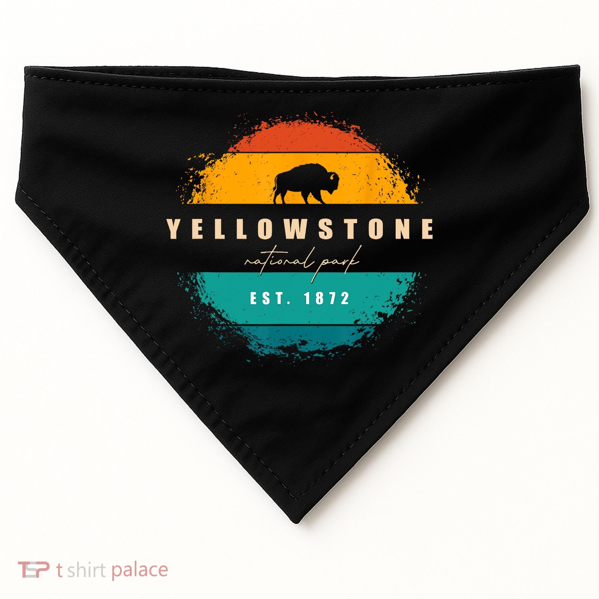Yellowstone National Park USA-Made Doggie Bandana