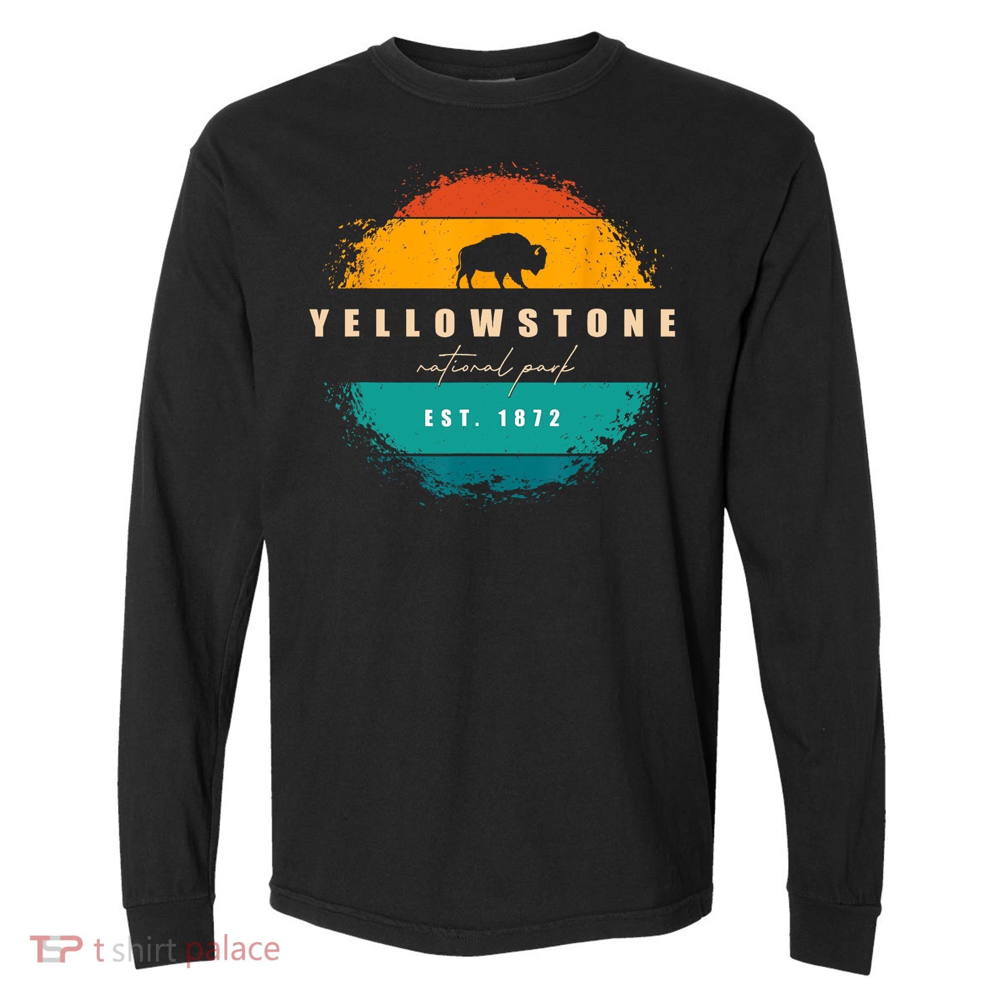 Yellowstone National Park Comfort Colors Heavyweight Long Sleeve T-Shirt