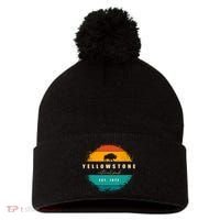 Yellowstone National Park Pom Pom 12in Knit Beanie thumb 0
