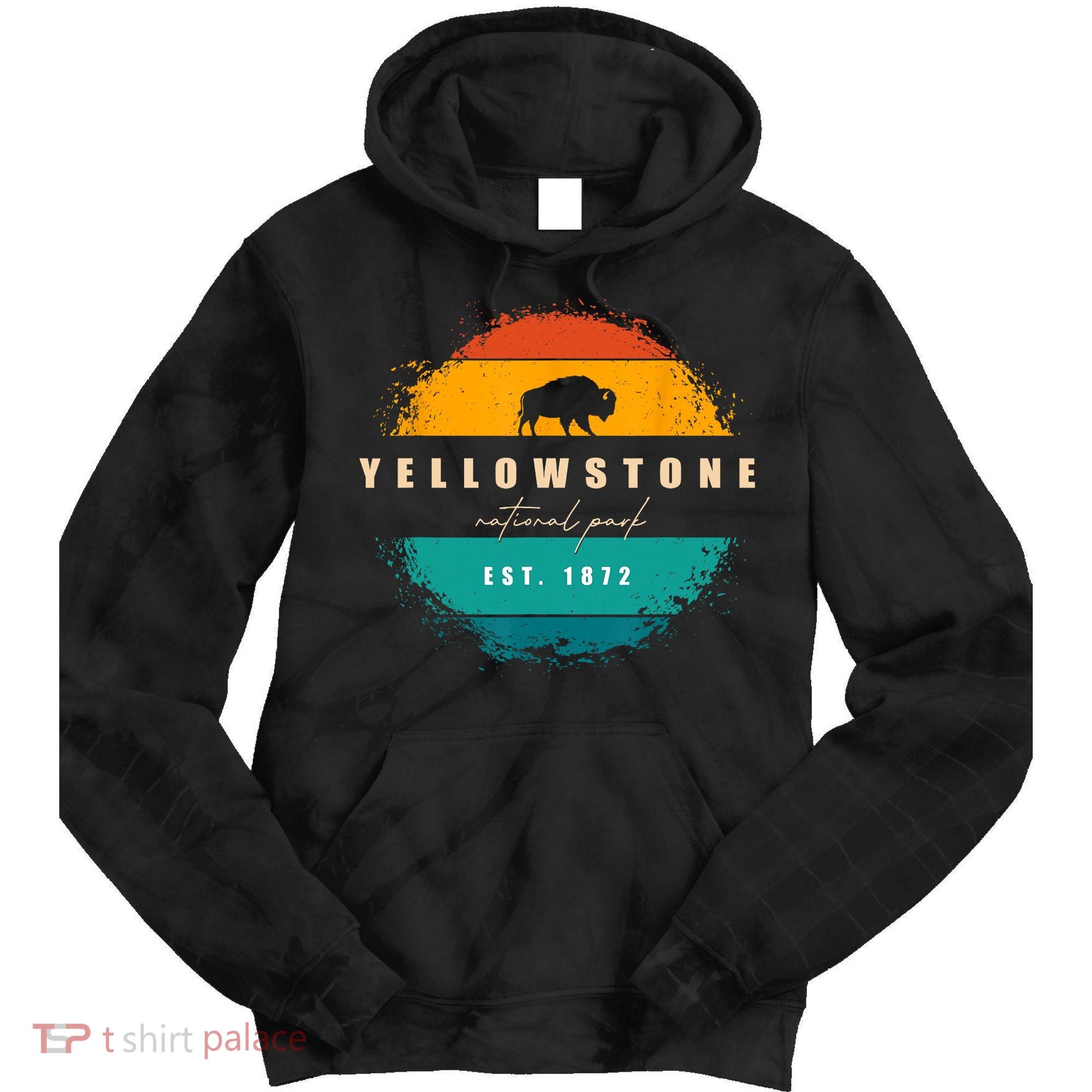 Yellowstone National Park Tie Dye Hoodie
