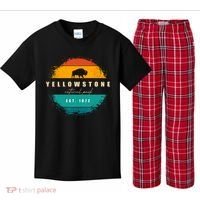 Yellowstone National Park Kids Plaid Pajama Set thumb 0