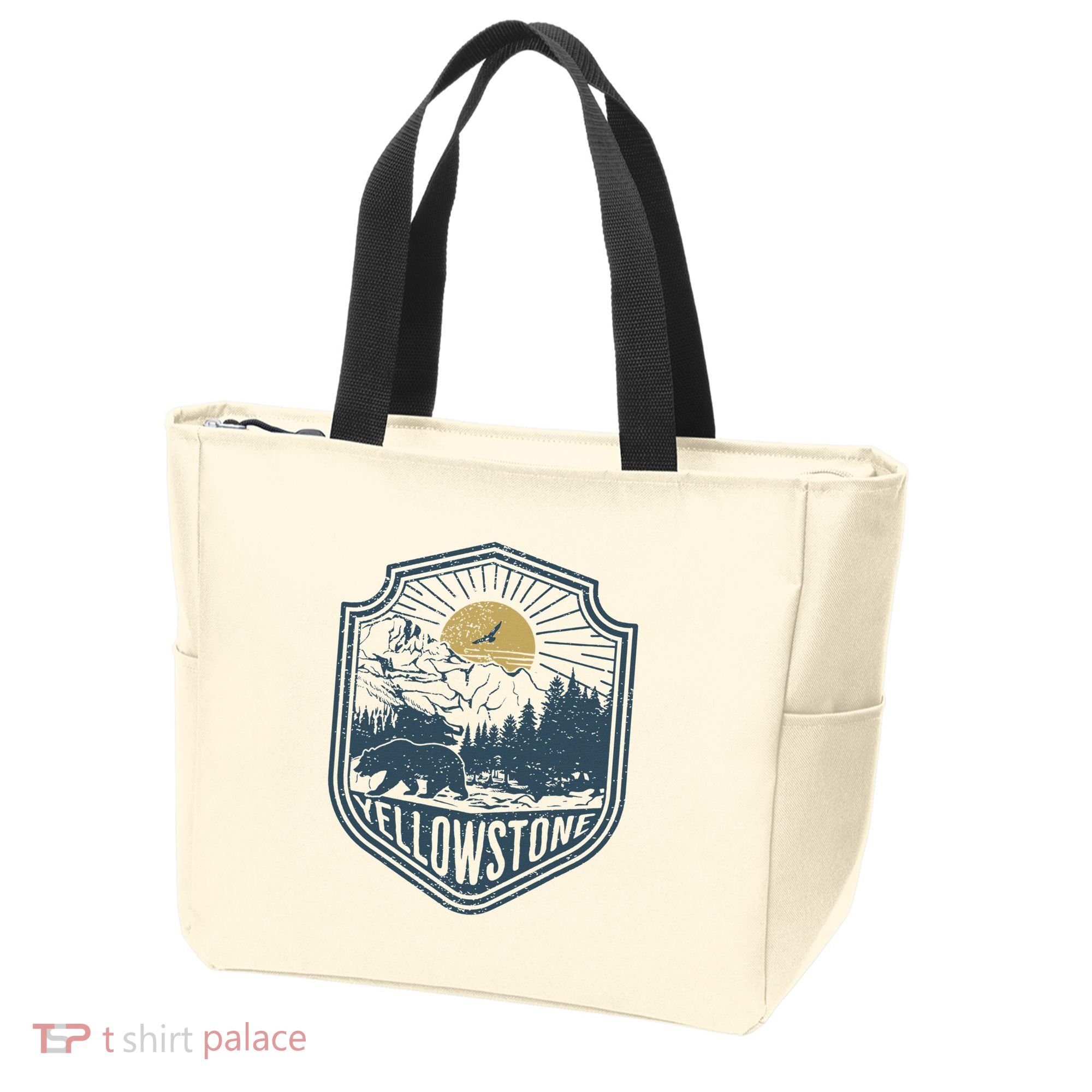Yellowstone National Park Bear Nature Hiking Outdoors Tote Bag