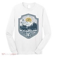 Yellowstone National Park Bear Nature Hiking Outdoors Long Sleeve Shirt thumb 0