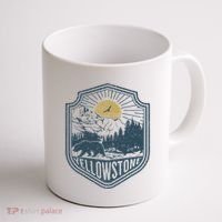 Yellowstone National Park Bear Nature Hiking Outdoors Coffee Mug thumb 1