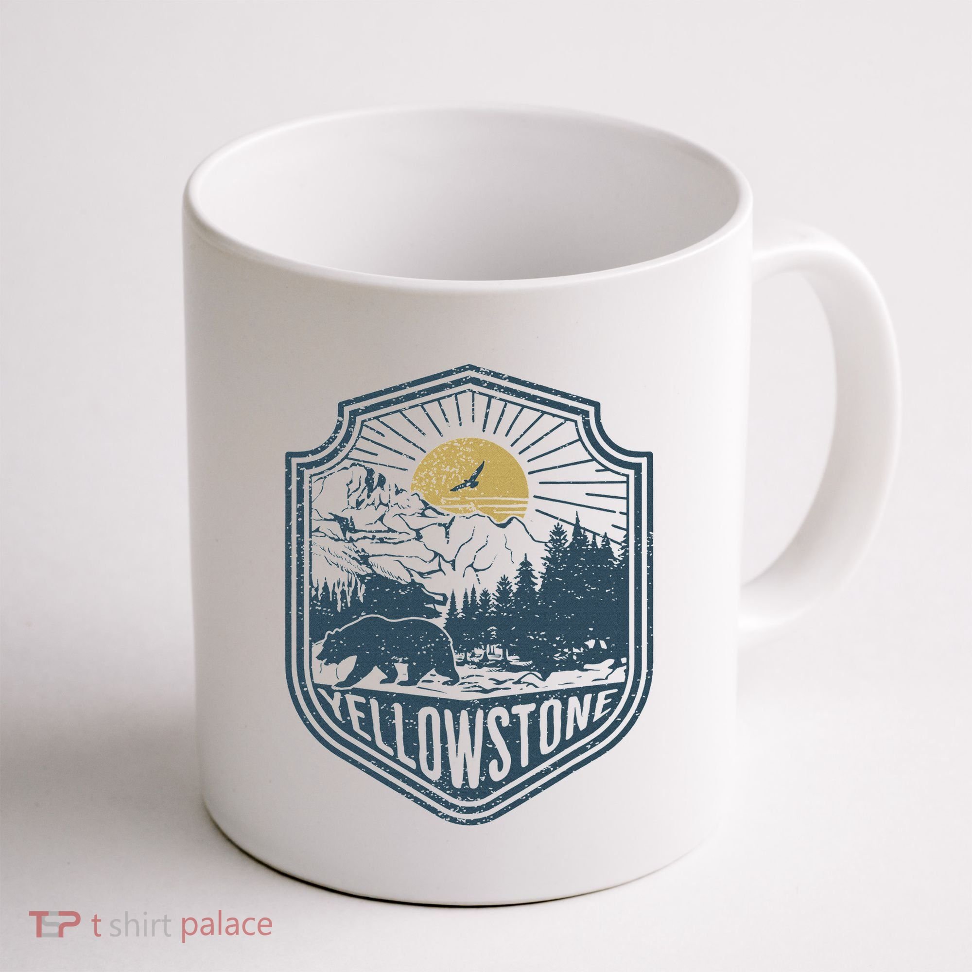 Yellowstone National Park Bear Nature Hiking Outdoors Coffee Mug