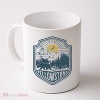 Yellowstone National Park Bear Nature Hiking Outdoors Coffee Mug thumb 0
