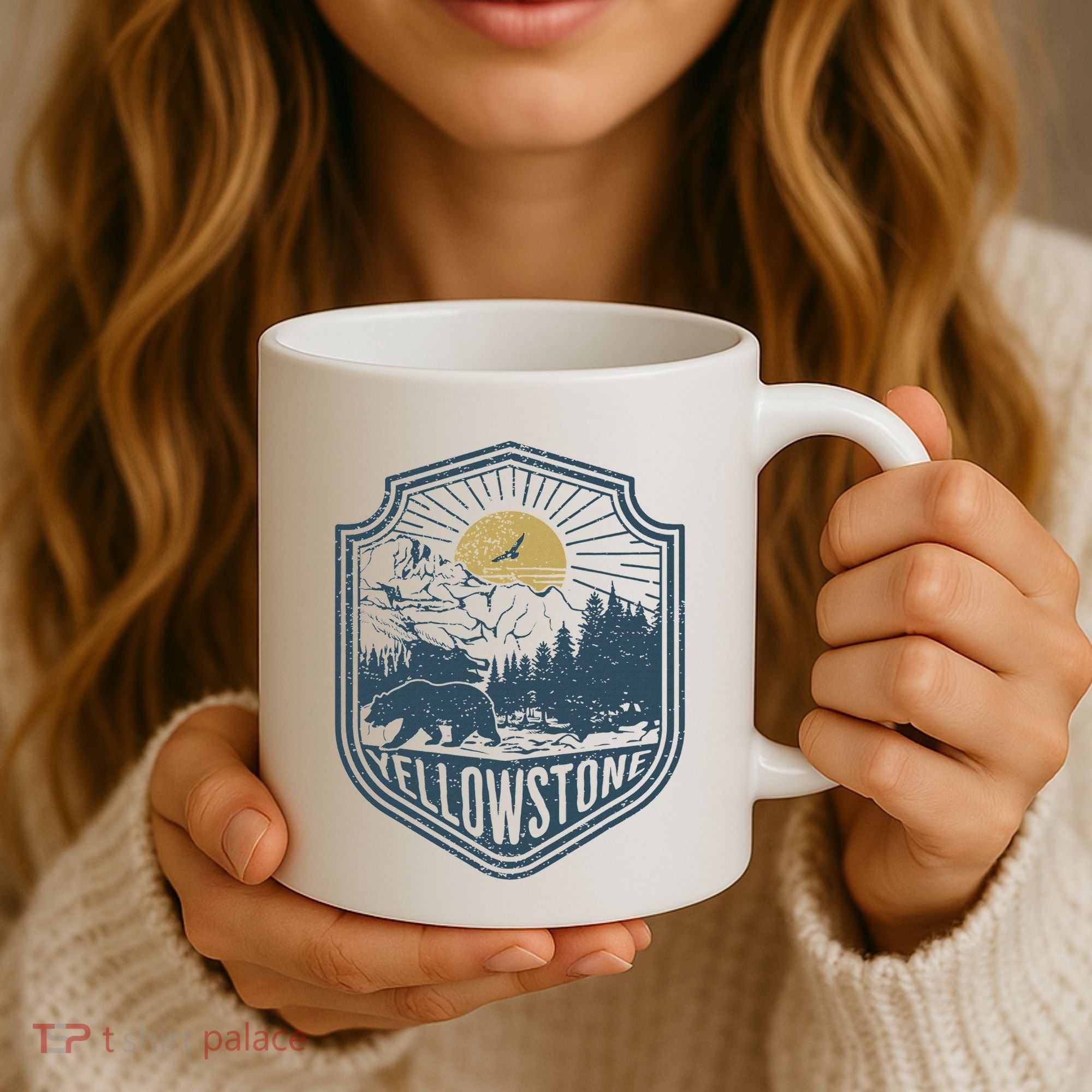 Yellowstone National Park Bear Nature Hiking Outdoors Coffee Mug