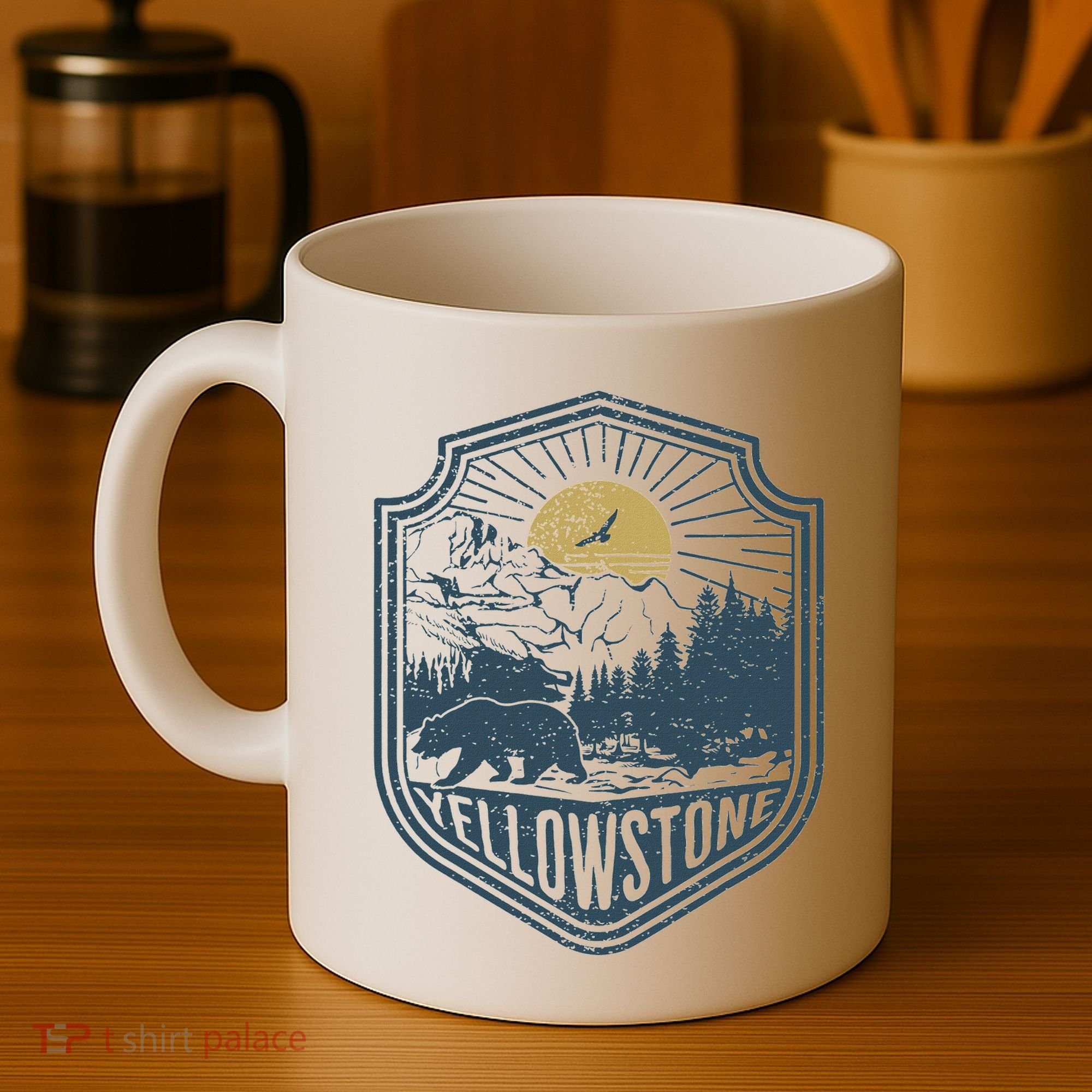 Yellowstone National Park Bear Nature Hiking Outdoors Coffee Mug
