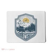 Yellowstone National Park Bear Nature Hiking Outdoors Mousepad thumb 0