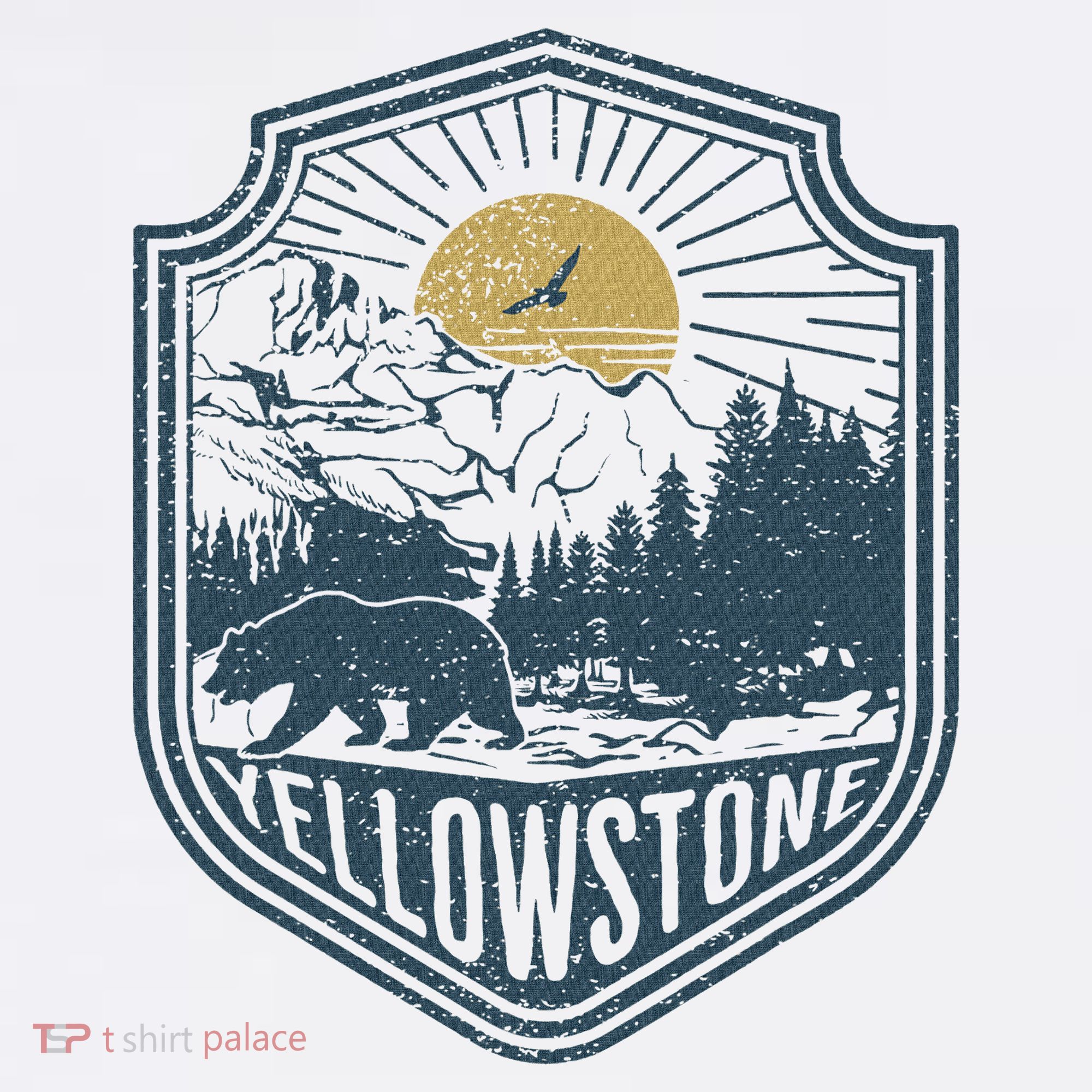 Yellowstone National Park Bear Nature Hiking Outdoors Mousepad