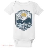 Yellowstone National Park Bear Nature Hiking Outdoors Baby Bodysuit thumb 0