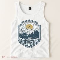 Yellowstone National Park Bear Nature Hiking Outdoors Tank Top thumb 2