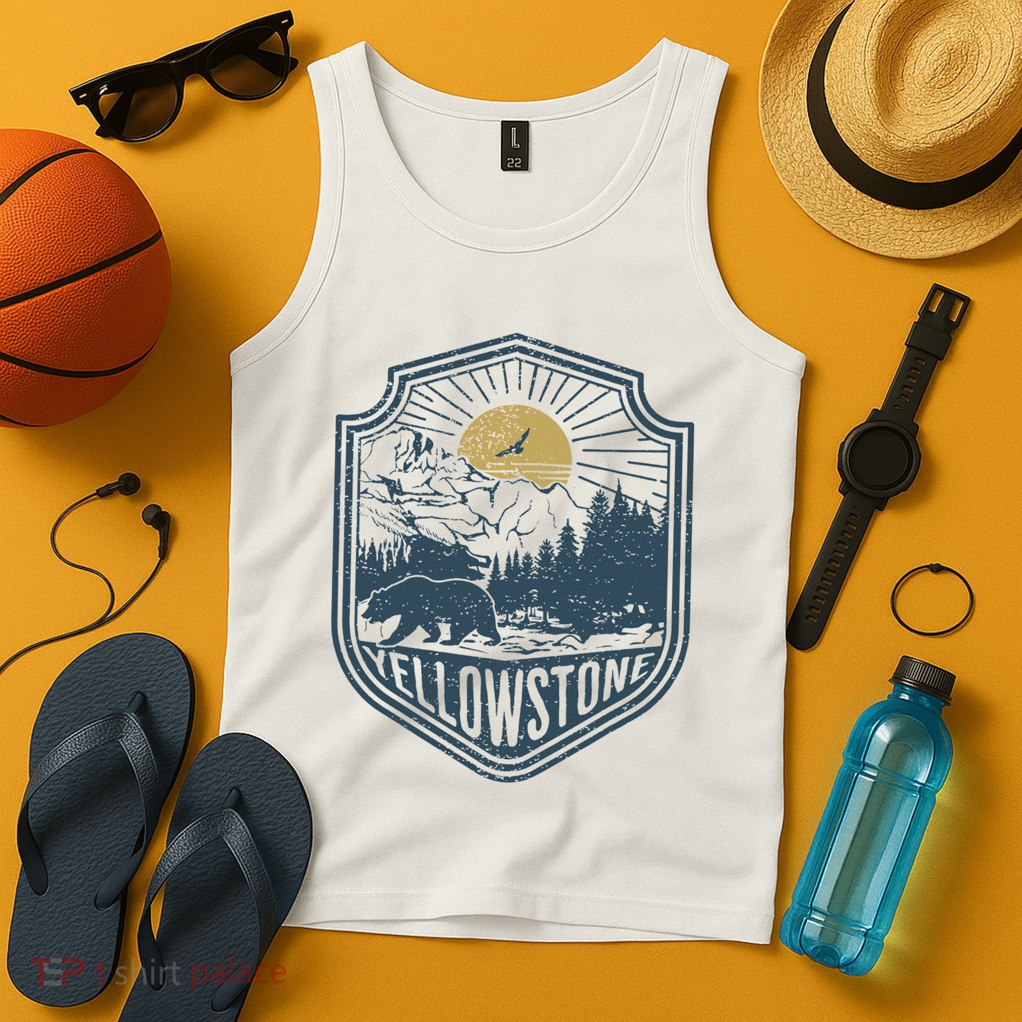 Yellowstone National Park Bear Nature Hiking Outdoors Tank Top