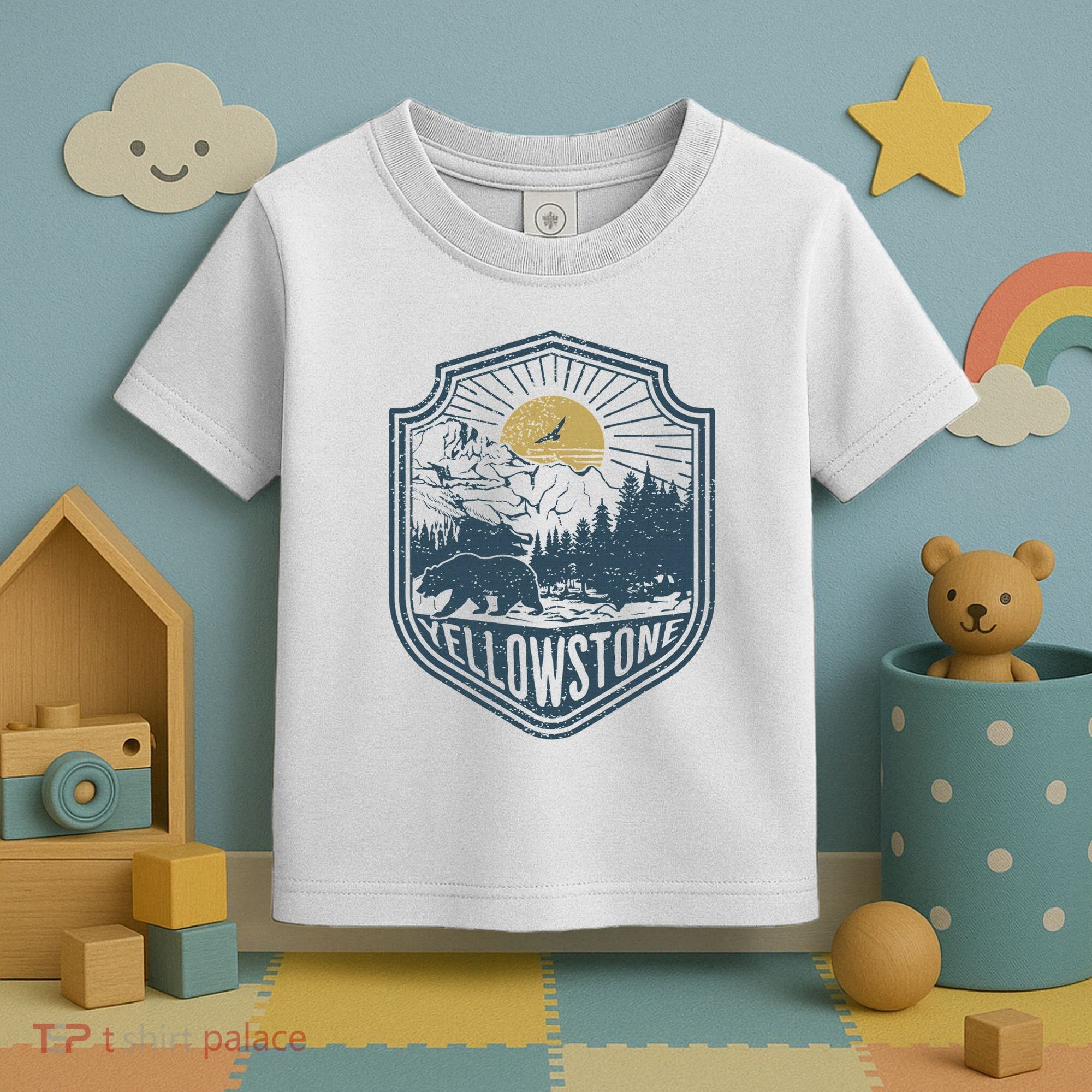Yellowstone National Park Bear Nature Hiking Outdoors Toddler T-Shirt